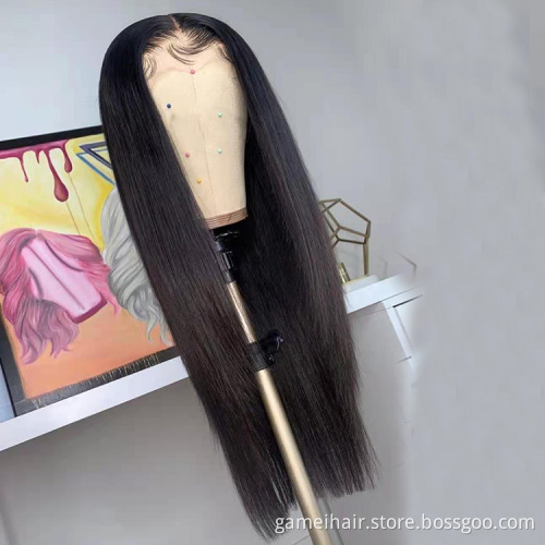silky straight with bangs two color free full lace wig sample ash blonde ombre 613 human hair lace front wig
